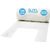 G.M. DISTRIBUZIONE GM - 120 Buste Shopper Bio Bianche 30x60 cm con Manico, 3 Rotoli Compostabili Resistenti Pensate per Ortofrutta, Spesa e Raccolta Umido, Sacchetti Idonei al Contatto Alimentare