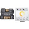 Vrabocry CCT - Controller LED universale touch panel telecomando RF DC 12-24V 5A *2(12V Max 120W,24V Max 240W) telecomando senza fili distanza 20M per strisce LED CCT 5050,2835, COB CCT