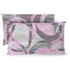 BANZAII TEXTILE INNOVATOR ONLINE Banzaii Coppia Federe 50x80 cm con Cerniera 100% Microfibra Manopesca, Set 2 Federe con Zip 50x80 cm, Made in Italy, Sara Lilla