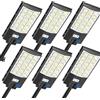 Bellanny Lampione Solare da Esterno 600W, Faro Led con Sensore di Movimento, 6500K Luce Stradale, IP65 Impermeabile Luci di sicurezza Pannello Solari per Giardino,Strada,Garage,Parcheggio,Cortile,6pz