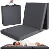 Beautissu Materasso da Campeggio Pieghevole - Materasso Pieghevole Ospiti - Campix 80x195 cm - Soffice Confortevole e Funzionale - Grigio - Materasso Traspirante in Microfibra - Lettino da Viaggio