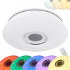 hofstein Plafoniera a LED Hemlo con cambia colori RGB e altoparlante Bluetooth
