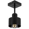 alfalux Lampada A Sospensione Lampada Da Soffitto LED Con 1 Paralume In Metallo E Legno Per Soggiorno Camera Da Letto Cucina Stile Moderno SC10x10SC