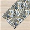 IlGruppone Tappeto Cucina Antiscivolo Made in Italy Passatoia Antimacchia Multiuso Corridoio Soggiorno Lavabile in Lavatrice - Maiolica Black - 50x200 cm