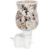 Way Home Store - Luce Notturna Tulipano mosaico, colorazione avorio in ceramica in stile moderno DIMENSIONI:15x8x11cm. Presa girevole MAX 7W-10W 220/230V