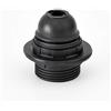 LaMorell LightDesign Portalampada in Termoplastica - Attacco E27 - Camicia Filettata. Confezione 6 Pezzi; Colore Nero