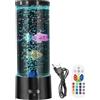 ZWXQE Luce Sensoriale A Forma Di Pesce Con Bolle, Lampada A Forma Di Pesce A Bolle, Tubo Colorato Con Telecomando, Luce Sensoriale A LED Per Acquario, Camera Da Letto, Camera Dei Bambini