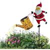Uonguon Luci natalizie a energia solare a forma di bollitore - Lampada vintage a LED, impermeabile, annaffiatoio a cascata, effetto a cascata, per giardino, patio, vialetto, decorazione per esterni