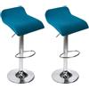 uyeoco Stampato Coprisedile per Sedia da Cucina da Bar Senza Schienale 4/2/1 Pezzi, Copri Fodera Sgabello da Bar Quadrato Elasticizzato(#13,2PCS)