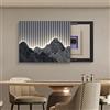 VOLDAX Copertura del Pannello Elettrico Decorativa Copri Cassaforte A Muro, Quadro Decorativo di Lusso Leggero della Scatola del contatore Elettrico(Dark Gray 3,40 * 30cm/15.7 * 11.8in)