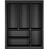 ORGA-BOX Portaposate Junker Slim 375 x 476 mm grigio lava con struttura perlata per 45 cm armadi Portaposate da cucina SO SLIM