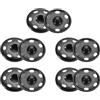 QUARKZMAN 5 Set Bottoni Automatici a Pressione 21mm Bottoni a Pressione da Cucire Metallo Accessori per Chiusura Borse Vestiti Jeans Cucito Artigianale, Nero Opaco