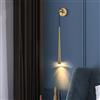 SXYSXYSXY LED 7w Lampada a muro al chiuso Moderno d'oro Lampade da parete Luce pendente Minimalismo design Luce calda 3000K Lampada da comodino Per Soggiorno Camera da letto luce a muro L: 30 cm