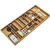 ORGA-BOX BAMBOO portaposate 120 cm con 15 scomparti per i cassetti