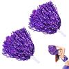BASTOUR Cheer Leader Poms Pom Brillante Pallina di Applauso, Cheerleading Pom, Pom Pom di Cheerleader, Fiore a Mano Cheerleader, Cheerleader Pom di Plastica con Manico Dritto, per Attività Sportive, 2 Pezzi