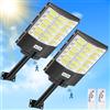 Lightasea 1200W Lampione Solare LED Esterno, 120000LM 6500K Lampione Solare da Esterno con Sensore di Movimento, Impermeabile IP65 Lampiones Stradale Solares con Telecomando per Giardino, Parcheggio