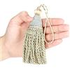 Fenghuangwu 4 nappe grandi da 6 pollici con fiocco da 4,3 pollici, eleganti nappe fatte a mano (blu misto)