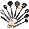 STONELINE Set 9 pezzi Kitchen Aid, in plastica, con pratico supporto, per pentole antiaderenti