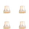 Qazqa Granny - Lampada a sospensione con paralume Retrò - 4 luce - Ø 450 mm - Crema - Retrò - Soggiorno I Camera da letto I Sala da Pranzo I Cucina