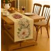 Generico FORTE - Runner da Tavolo 45x140 Fantasia Floreale in Tessuto Gobelin, Centrino Moderno Centro Tavola Cucina, Copritavolo Made in Italy (Fiore Grande)