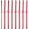 QUARKZMAN Uncinetto in Alluminio 2,0mm Aghi Ferri Maglia Ferri da Uncinetto per Filati Fai Da Te Filato Artigianale, Rosso, 20pz