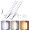 Dvnoua Luce LED Sottopensile Cucina 40CM, Luce armadio led con sensore 80 LED Lampada Guardaroba 4 Modalità 3 Temperature di Colori Dimmerabile 1000mAh USB Ricaricabile per armadio, Scale, 2PCS