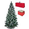 Totò Piccinni Albero di Natale Artificiale NOEL, Folto, Effetto Realistico, Rami a Gancio, Facile Montaggio, PVC, Ignifugo, Incluso Borsa e Porta Palline (300 cm, Punte Innevate e Pigne)