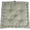 Tata Home Set 4 Cuscini per Sedie da Interno da Esterno Cuscino Mattonella Cucina Cuscino Materasso Giardino 40x40 cm Imbottitura 6 cm Beige (4 pezzi)