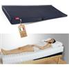 SONNO+ Cuscino Antireflusso Adulti a Cuneo per Letto - Pieghevole con Custodia da Viaggio - Lunghezza 104 cm - Cuscino Reflusso Gastroesofageo Made in Italy - 70x104x10 cm