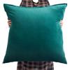 ZZDZW Fodere per Cuscini 80x80 70x70 Velluto Copricuscini Divano Grande Federa Cuscino 60x80 70x70 Copri Cuscino Decorazione Sofa Copricuscino(Verde scuro,70x70 cm)