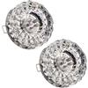 LEGZIT Plafoniera da Incasso a LED in Acciaio Inossidabile da 2-3,5 Pollici 3W,faretti Wafer da 5W con Bordo deflettore,faretto da Incasso a LED Senza candeggina in Cristallo Faretto a soffitto a b