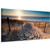 Cuadros B&D XXL - Quadro 135x45 cm 1 Pezzo - Stampa su Tela Strutturata Grande - Quadri Moderni Soggiorno Grandi - Stampe da Parete Murale Arte Moderno Pittura - Spiaggia Mare Paesaggio c-B-0134-b-a