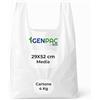 G.M. DISTRIBUZIONE 4 Kg Buste Spesa, Misura 29x52 cm, Biodegradabili Bianche con Manico, Circa 250 Pezzi, Shopper Compostabili per Alimenti, Sacchetti Extra Resistenti (MISURA MEDIA)
