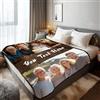 Stepdiy Coperta Personalizzata con Foto 150x200cm | Plaid Personalizzato con 2 Foto e Parole | Coperte Personalizzate Extra Large per Mamma Papà Nonno Nonna per il Compleanno