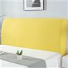 ZCXRYFL Copertura per Testiera per Letto Matrimoniale Singolo, Elastica Universale Copri Testata Letto EcoPelle/Imbottita/Legno/Tessuto Testiera Fodera Protezione Decorazione Antipolvere(170-185cm,Yellow)