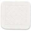 Casatessile Tappeto Bagno Puro Cotone LOSANNA Scendidoccia Cotone, Tappeto da Bagno Assorbente Lavabile in Lavatrice - Bianco, 55x55 cm.