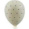 Generico Lampada da Muro a LED in Ceramica a Forma di Palloncino Rosa, Bianco o Celeste - Luce Decorativa con Fori di Ventilazione per Cameretta e Stanze per Bambini 11x7x6 cm (Bianco)