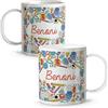 LolaPix Tazza Bambini Personalizzata con Nome. Ritorno a Scuola. Plastica. Vari Disegni. School