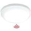 Froadp Lampada da Soffitto LED 15W con Sensore di Movimento Radar, Lampada Rotonda Moderna IP44 Impermeabile, Illuminazione per Cucina, Camera da Letto, Balcone, Soggiorno e Corridoio, Bianco Freddo