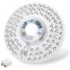 ADZJOY Pannello LED Plafoniere Modulo LED Ventilatore da soffitto 220V Kit Luce LED 20W 40W 60W 100W Pannello LED di Ricambio Rotondo(60W Three-Color Light)