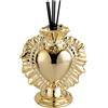 Baroni Home Diffusore per Ambienti, Profumatore con bastoncini in Ceramica, (Ex Voto Oro)