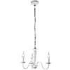 Perenz FIAMMINGO SOSPENSIONE LAMPADARIO 3 LUCI BIANCO OPACO D. 50 CM. 3XE14 STILE PROVENZALE CLASSICO RUSTICO COUNTRY CHABBY CHIC