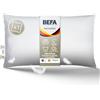 BEFA NATUR Prodotto in Germania, cuscino a 3 camere, 50 x 70 cm, in 90% piumino e 10% piume, adatto alle persone allergiche (Nomite), certificato Öko-Text 100 classe 1, EN Standard 12934, Downpass