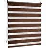 Victoria M. Tenda a Rullo Doppia Klemmfix 50 x 150 cm Marrone Scuro, Tenda Giorno Notte Senza Fori con Supporto Klemmfix