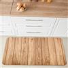 Comart - Tappeto Cucina Malaga - Passatoia 100% PVC - Antimacchia - Antiscivolo - Impermeabile - Tappetino Lavabile in Lavatrice - Corsia Moderna per Cucina e Corridoio - Legno Beige - 55x75 cm