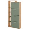 Vicco Scarpiera Orlando, Goldkraft rovere/verde, 80 x 166.1 cm