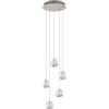 Lucande Lampada a sospensione (Moderno) colore Trasparente, in Vetro ad es. Soggiorno & Sala da pranzo lampadina inclusa lampada vetro