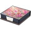 CXINLky Kit per Pittura con Diamanti Fai-da-Te Scatola di Carte in Pelle, Scatola per Arte con Diamanti con 160 Fogli Bianchi, Scatola per Note, Scatola-16-Fiore Rosa
