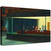 canvashop Quadro Edward Hopper Nottambuli 100x70 cm Stampe Da Parete Su Tela Canvas Quadri Moderni Soggiorno Arredo Casa Arte