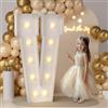 XFNWT Lettere a V da 0,9 m, bianco caldo e bianco freddo, grande numero luminoso a LED, per interni, feste, compleanni, lauree, feste di fine anno, baby shower, pannello in schiuma, V, 91,5 cm
